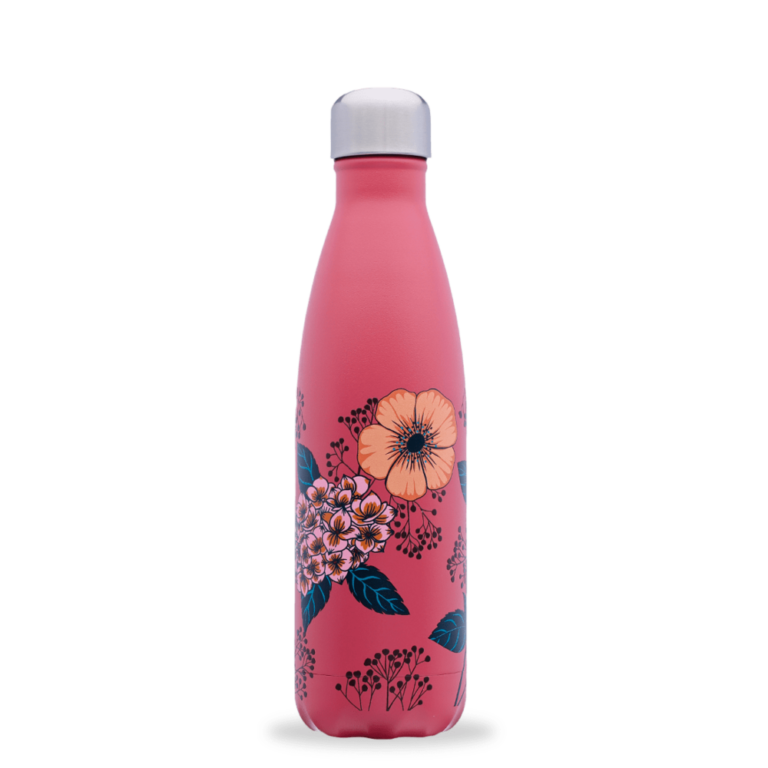 Bouteille isotherme Qwetch Anémones 500 ml