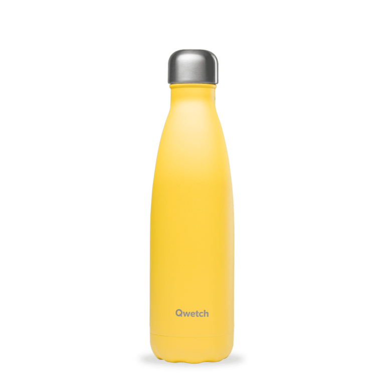 Bouteille isotherme Qwetch Pop Jaune 500 ml