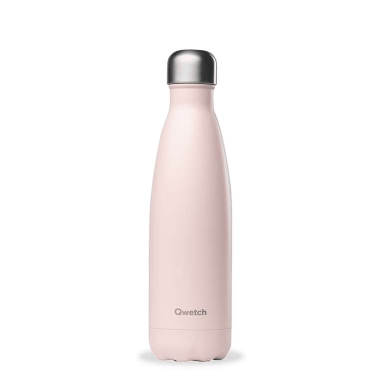 Bouteille isotherme Qwetch 500 ml pastel rose