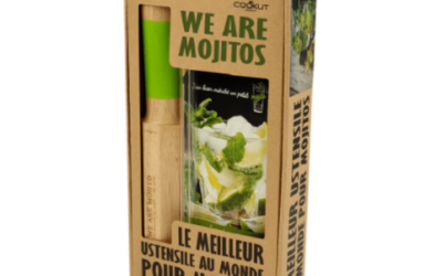 Coffret mojitos : Pilon-doseur, recettes et pailles – COOKUT