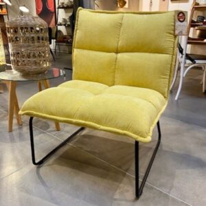 fauteuil faucal jaune