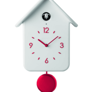 Horloge coucou blanche avec balancier - Guzzini