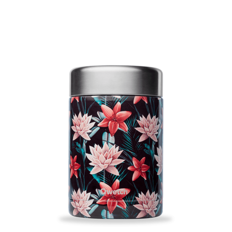 Lunchbox - boîte repas Qwetch Tropical noir 650 ml