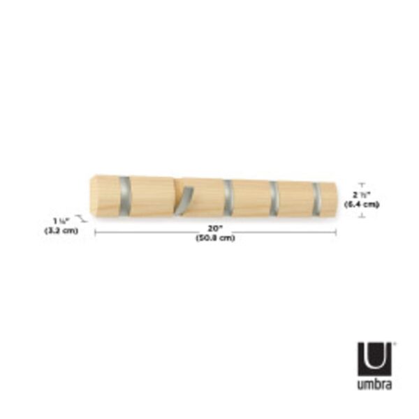 Porte manteau Flip 5 crochets repliables - Umbra – Image 4