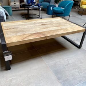 TABLE BASSE BOIS ET METAL