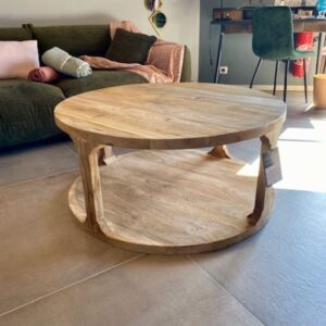 table basse ronde en bois