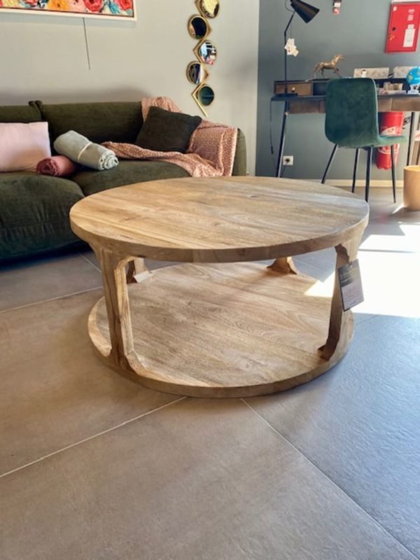 table basse ronde en bois