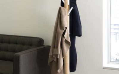 Porte manteau Flapper naturel et blanc – Umbra