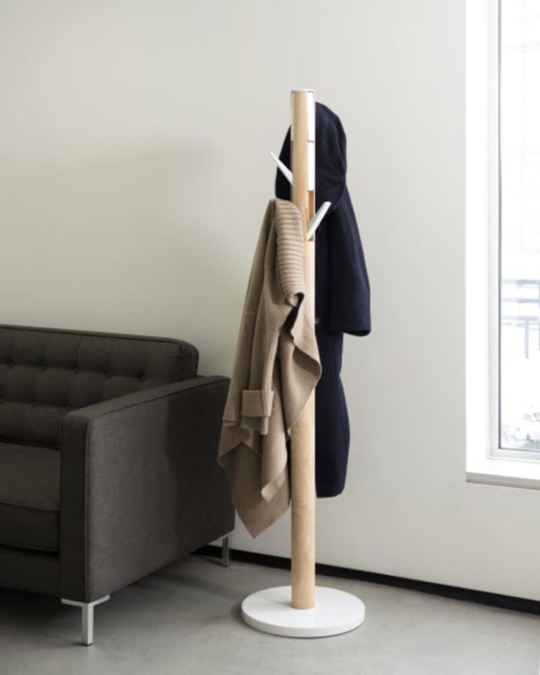 Porte manteau Flapper naturel et blanc - Umbra