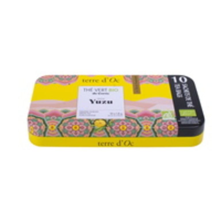 Thé vert bio Yuzu en boite nomade - Terre d'Oc