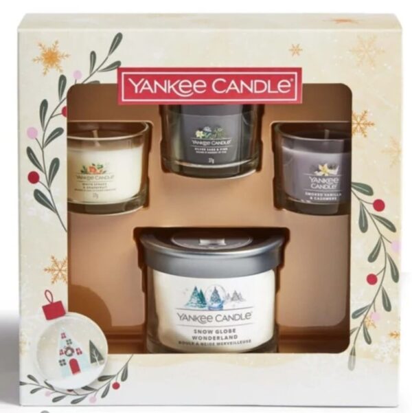 coffret 1 bougie et 3 votives