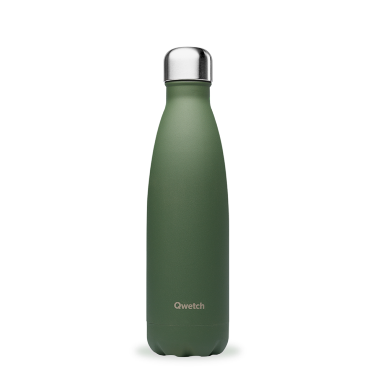 Bouteille isotherme Qwetch granite kaki 500ml