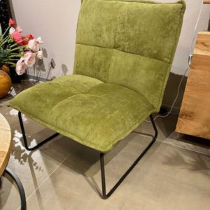 fauteuil faucal velours vert