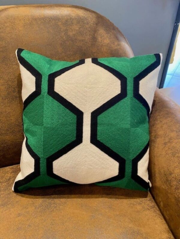 coussin 45x45 vert emeraude nassau haomy harmony