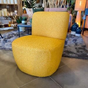 FAUTEUIL EVE JAUNE TOURNESOL