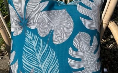 Coussin extérieur collection tropical – Plusieurs coloris – Sud Etoffe 45×45