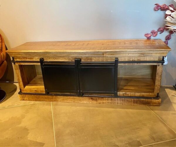 Meuble TV métal et bois – Image 2