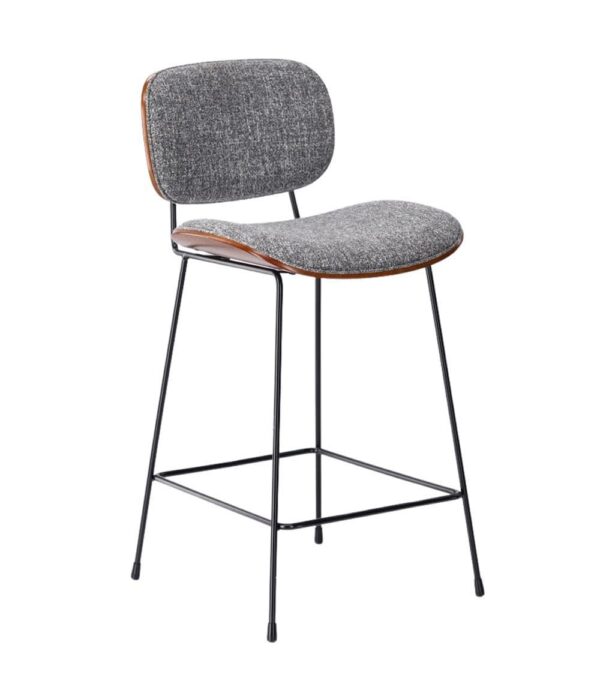 tabouret snack erbrée anthracite chiné