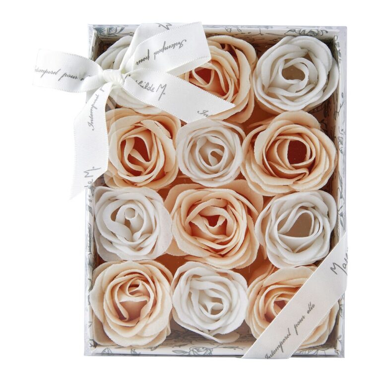 coffret 12 roses de savon mathilde m