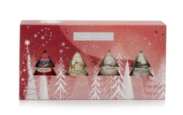 coffret cadeau 4 votives yankee candle