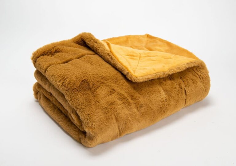 plaid luxe camel amadeus 130x170