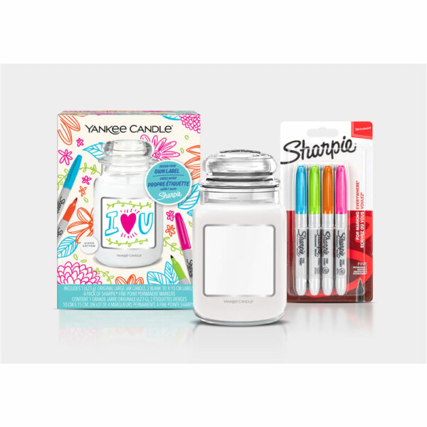 coffret bougie yankee candle et sharpie