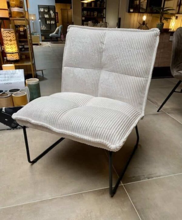 fauteuil faucal blanc