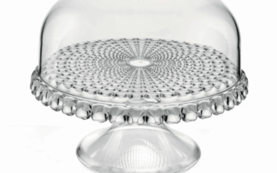 Petit stand à gateaux avec cloche Tiffany – Guzzini