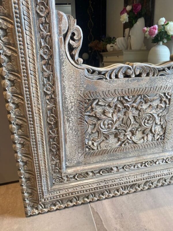 Miroir Palais en Manguier – Une Pièce Unique Venue d'Inde – Image 3