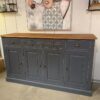 enfilade en pin 4 portes 4 tiroirs