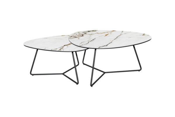 2 tables basses céramique Sienne - 6 couleurs de plateau au choix – Image 18
