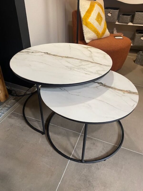 2 tables basses céramique Bari - 5 couleurs de plateau au choix – Image 17