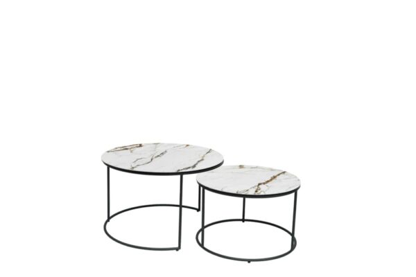 2-tables-basses-ceramique-bari-tbc19 marbre blanc or
