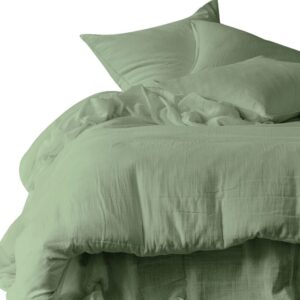 taie d'oreiller dili amande haomy harmony voile de coton