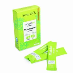 boite 10 sticks matcha terre d'oc
