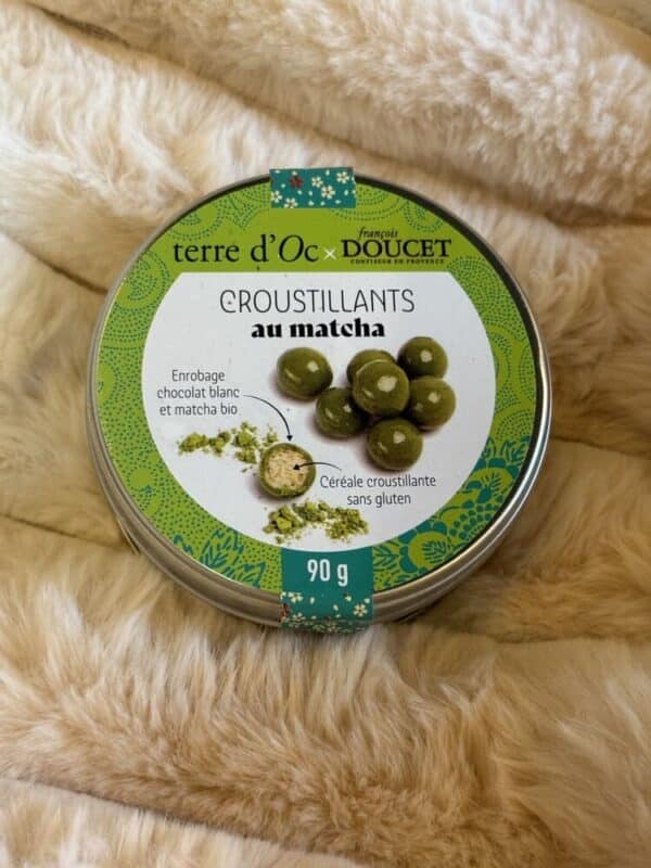 croustillants matcha terre d'oc boite de 90g