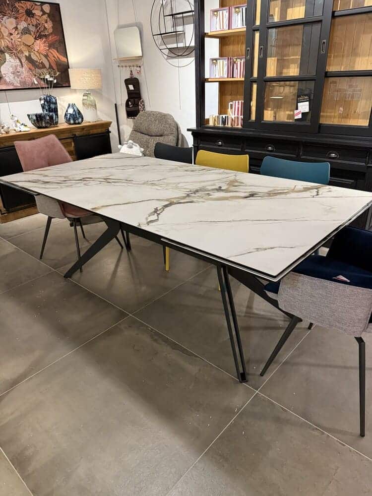 table repas plateau céramique