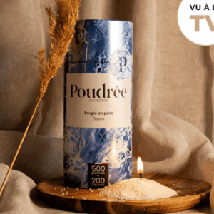 bougie poudrée paris parfum saphir