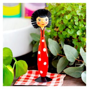 brosse à vaisselle rouge pylones