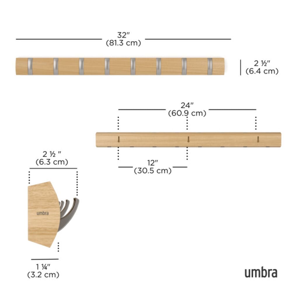 Porte manteaux mural 8 crochets Flip - Umbra – Image 5