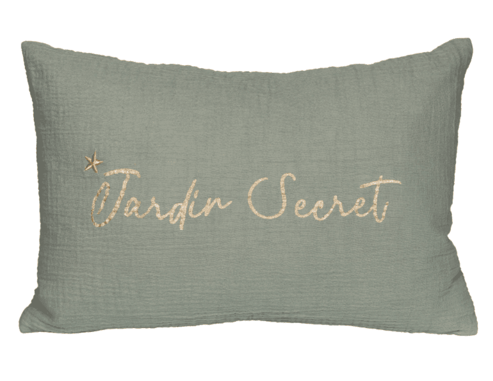 coussin jardin secret