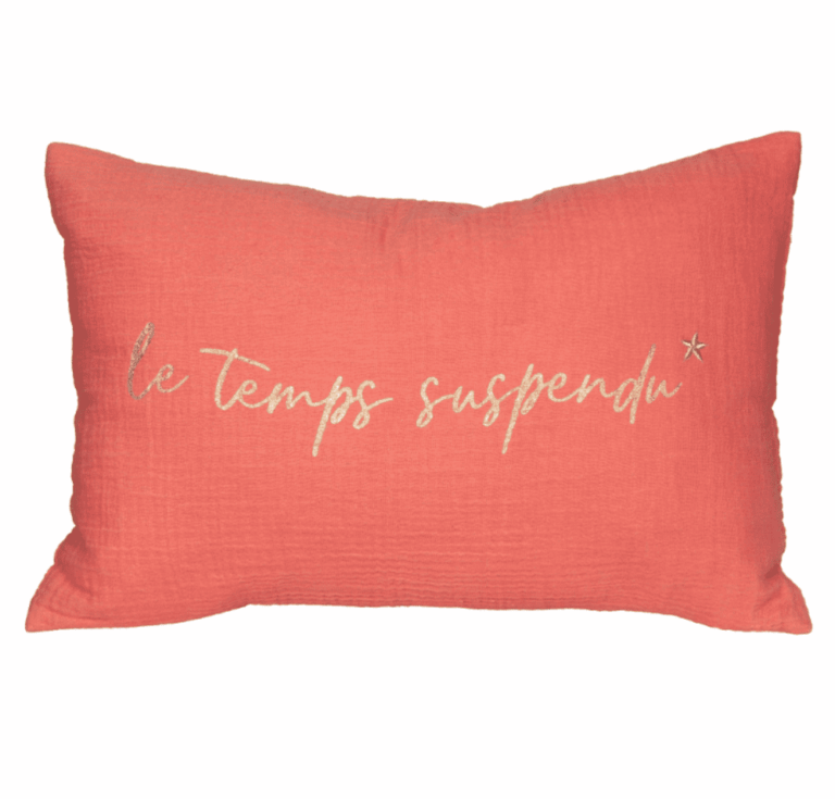 coussin le temps suspendu 40x60