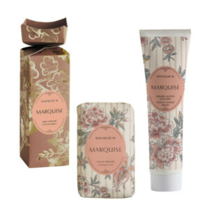 Coffret baume mains et savons Trésor de fleurs - Mathilde M - 2 parfums au choix