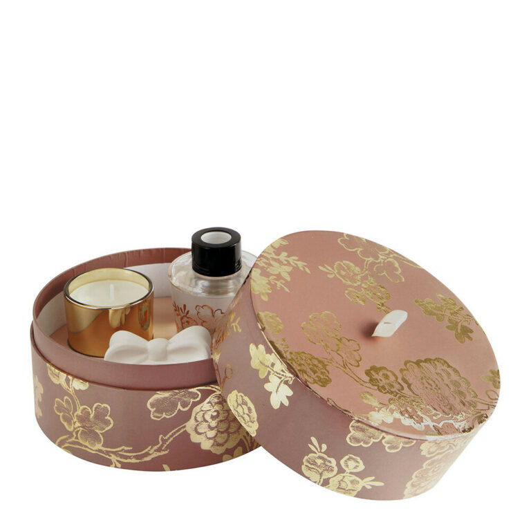 Coffret diffuseur Noeud et bougie parfumée Trésor de fleurs - Mathilde M - 2 parfums au choix