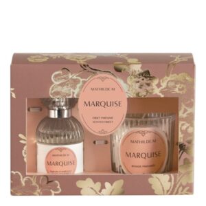 Coffret parfum d'ambiance et bougie parfumée Trésor de fleurs - Mathilde M - 2 parfums au choix