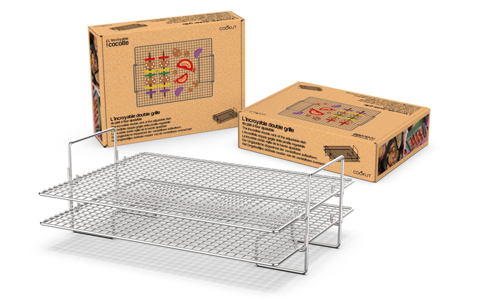 double grille de cuisson cookut