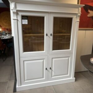 vitrine 4 portes blanche